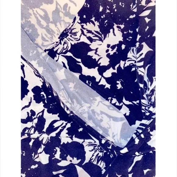 Apt. 9 Brand Ladies Retro Wrap Dress, Black and White Floral Design in Size XL - Picture 6 of 7